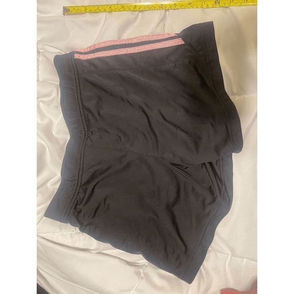 adidas Women's 3 Stripe Knit Running Sport Shorts Size Small - Picture 2 of 4